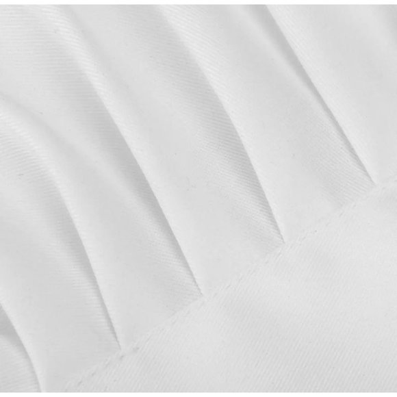 Adjustable Elastic Men Women Mushroom Caps Cooking Kitchen Baker Chef Hat White - Picture 4 of 6